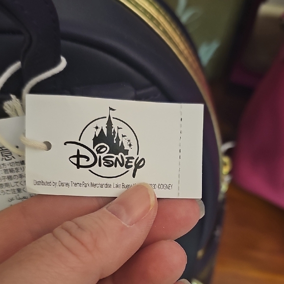 Loungefly Dark Purple Backpack with Character and Star Design - Picture 3 of 5